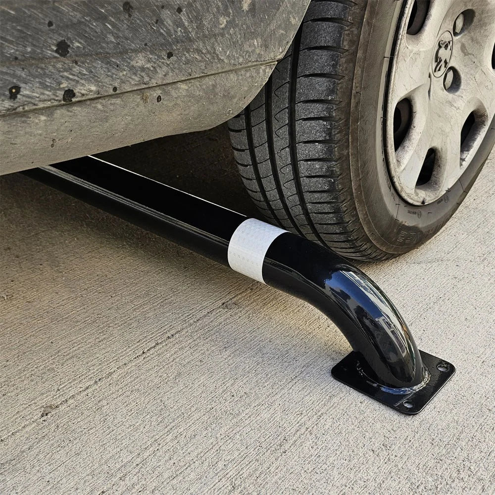 180 cm Metal Stoperi | Siyah Otopark Demiri