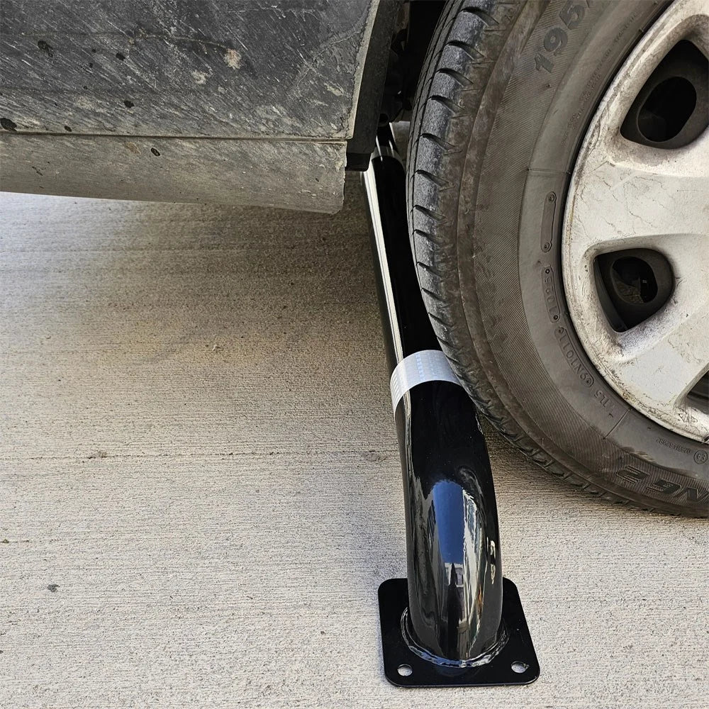180 cm Metal Stoperi | Siyah Otopark Demiri