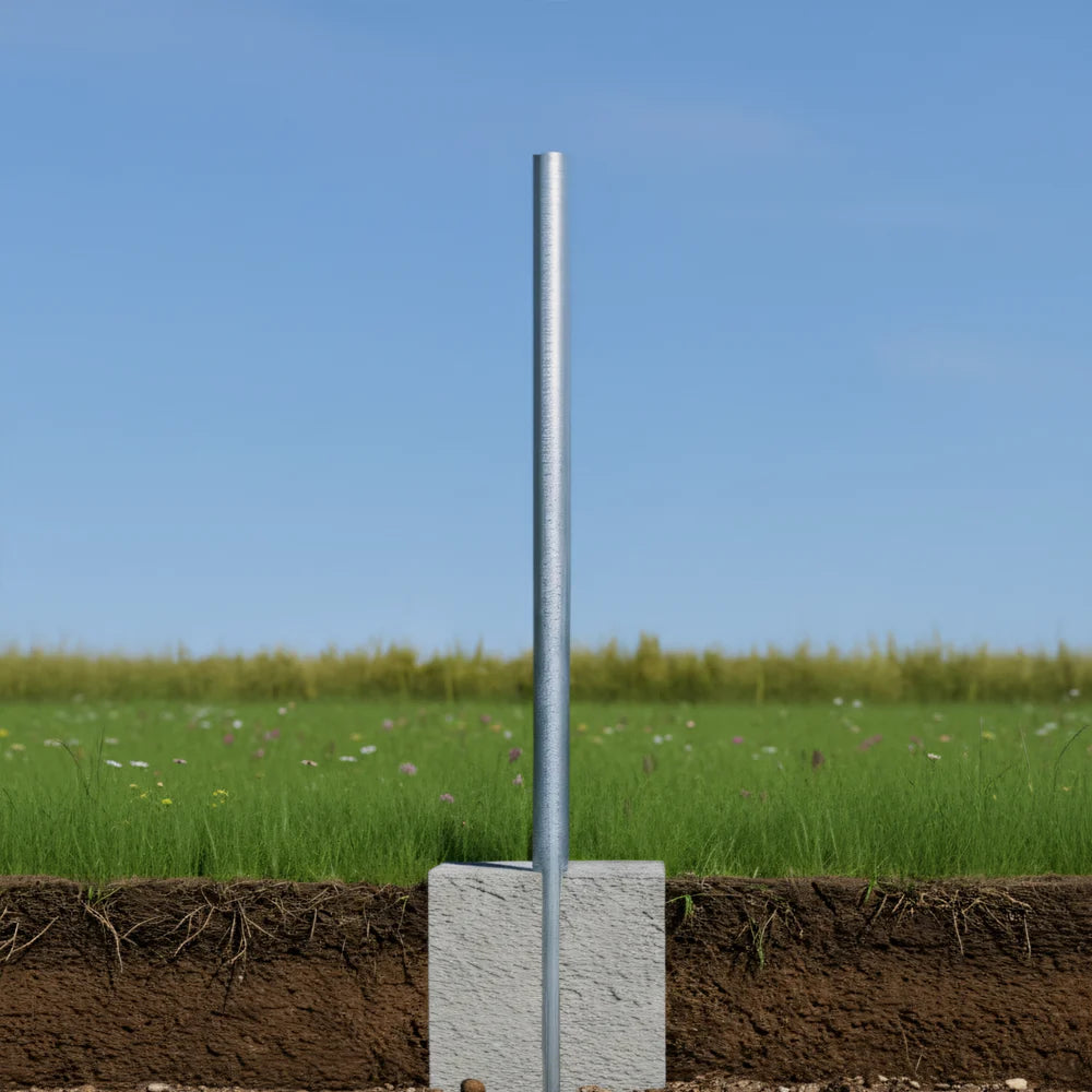 2,5 Metre Flanşsız Galvaniz Direk | Ø 60 mm Yere Gömme Boru