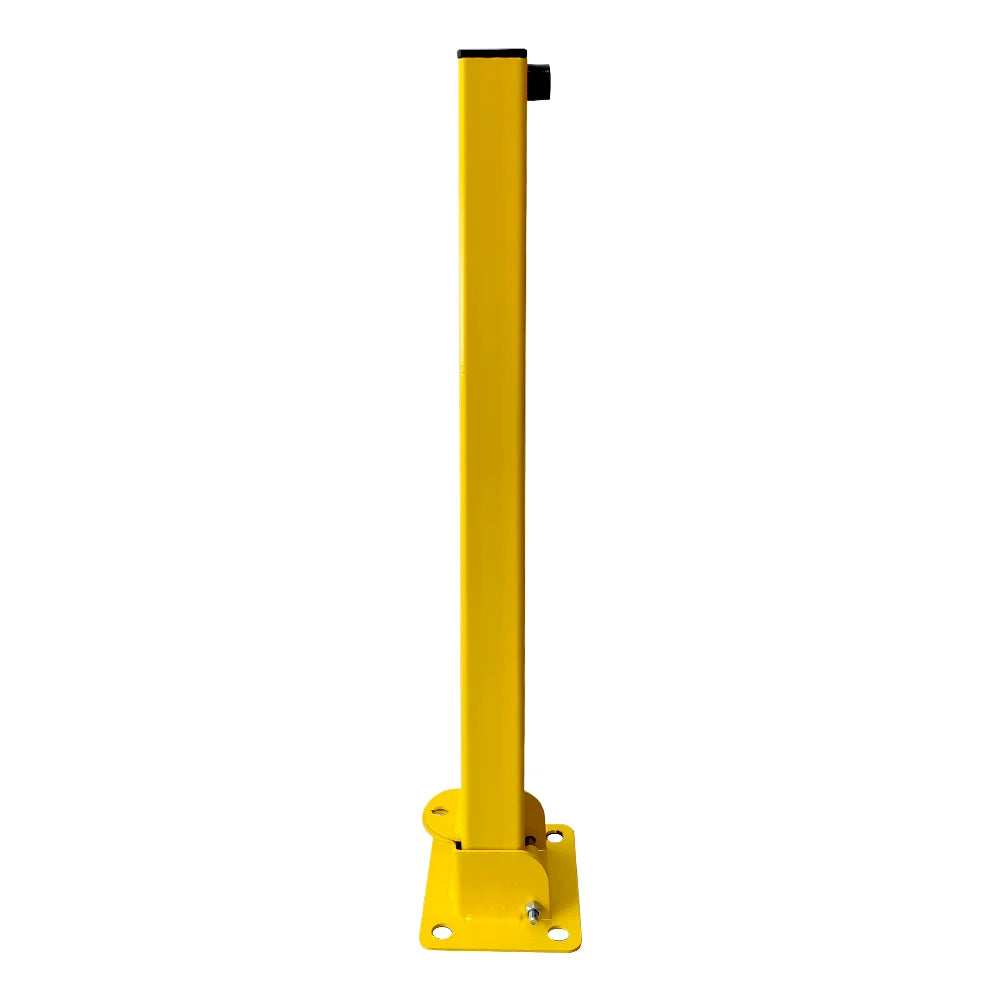 Sarı Kilitli Otopark Direği 60 cm Yatar Tip Park Bariyeri