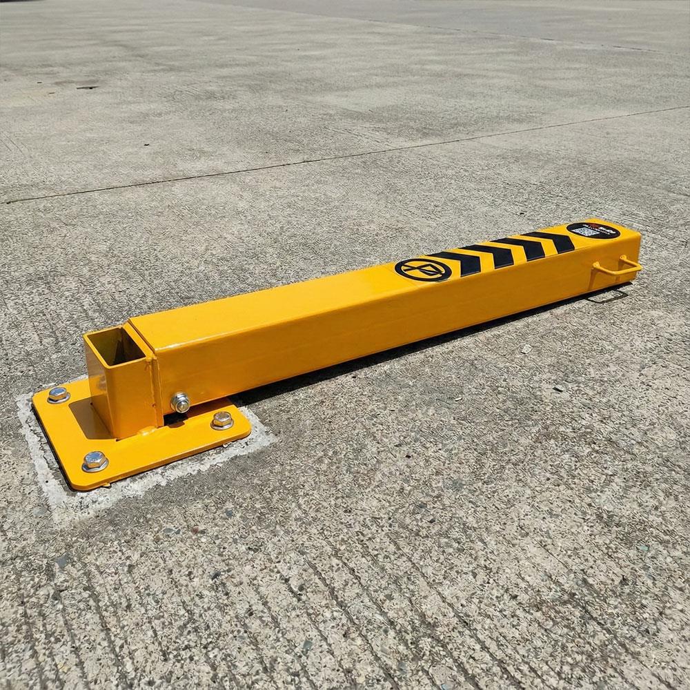 Sarı Kilitli Otopark Direği 60 cm | Katlanabilir Tip Park Bariyeri
