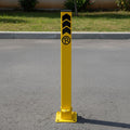 Sarı Kilitli Otopark Direği 60 cm Yatar Tip Park Bariyeri