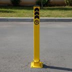 Sarı Kilitli Otopark Direği 60 cm Yatar Tip Park Bariyeri
