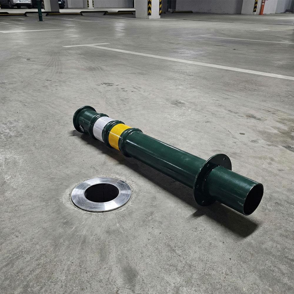 Çıkan Tip Ankrajlı Otopark Direği 75 cm | Yeşil Bariyer