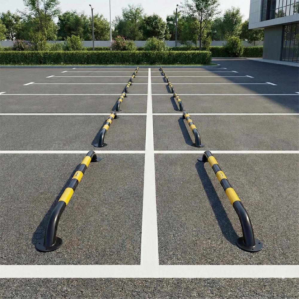 200 cm Siyah Metal Otopark Araç Stoperi | Park Demiri