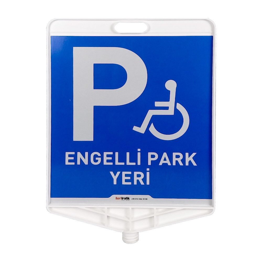 Engelli Park Yeri Çift Taraf Baskı Siyah Delinatör Seti - Görsel 3