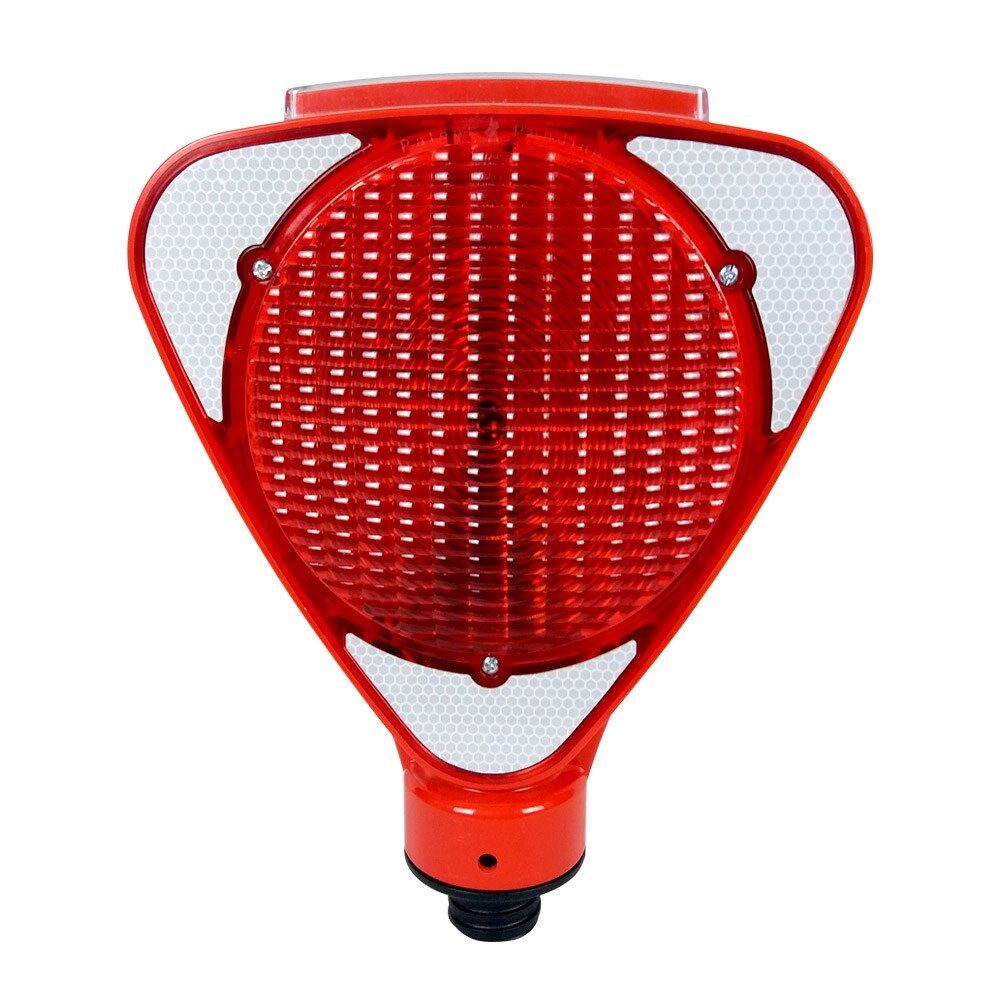 Solar Kırmızı Üçgen Flaşörlü Siyah Delinatör Seti - Görsel 3