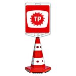 TP Logo Çift Taraf Baskı Trafik Koni Seti Trafik Dubası-12301 TK A SET12